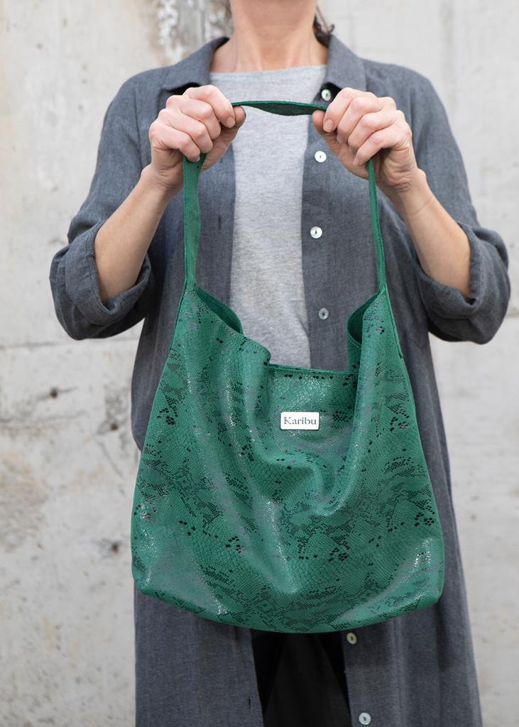 Dominique Green Textured Wallet
