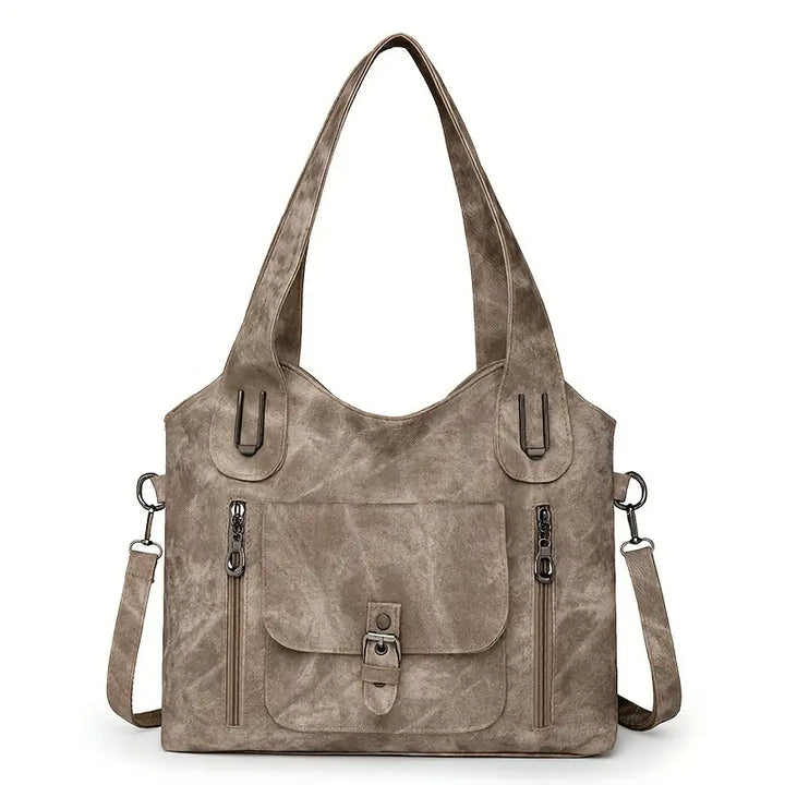 Spacious Retro Shoulder Bag by Emilia