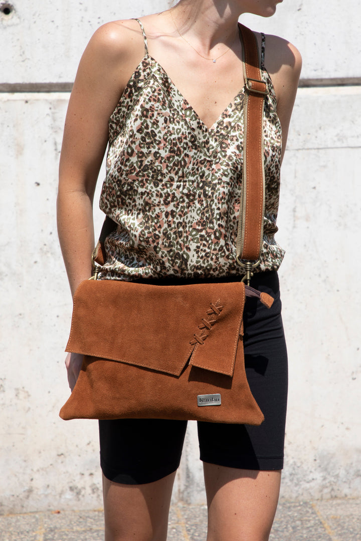 Caramel Brown Woven Wallet