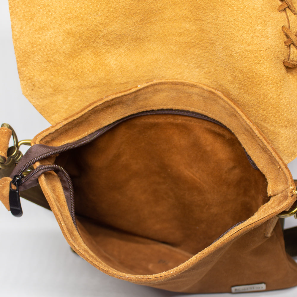 Caramel Brown Woven Wallet