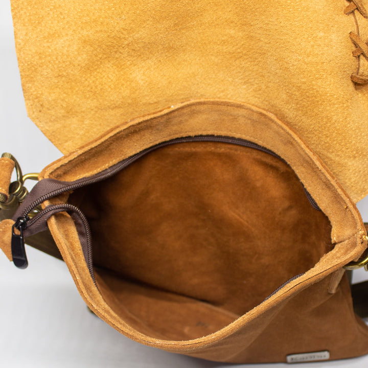 Caramel Brown Woven Wallet
