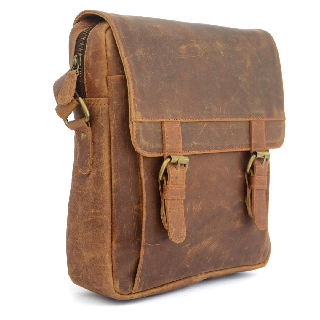 Brown Vintage Leather Shoulder Bag