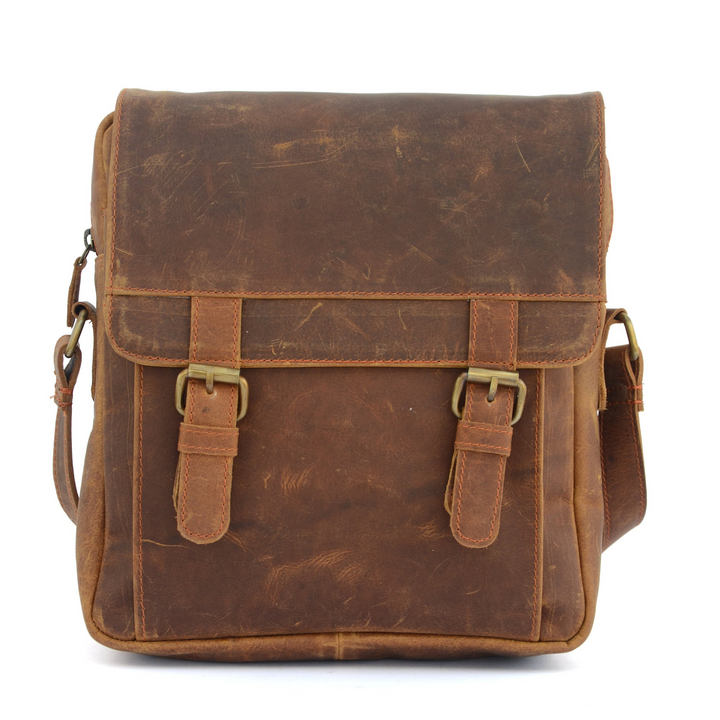 Brown Vintage Leather Shoulder Bag