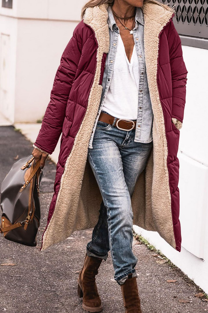 Johna – Luxe Reversible Sherpa Coat