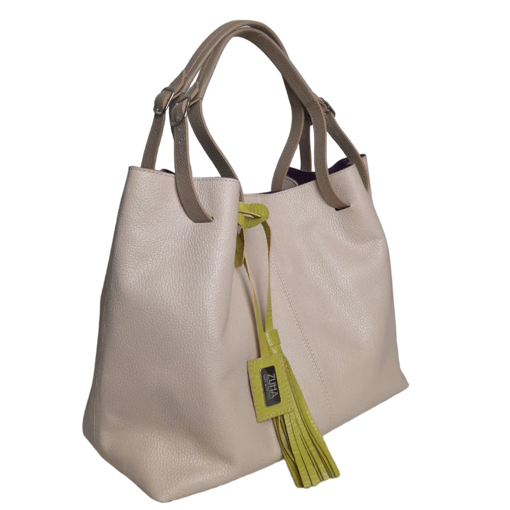 Adelle Nude Women's Leather Handbag