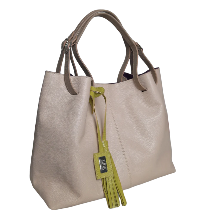 Adelle Nude Women's Leather Handbag