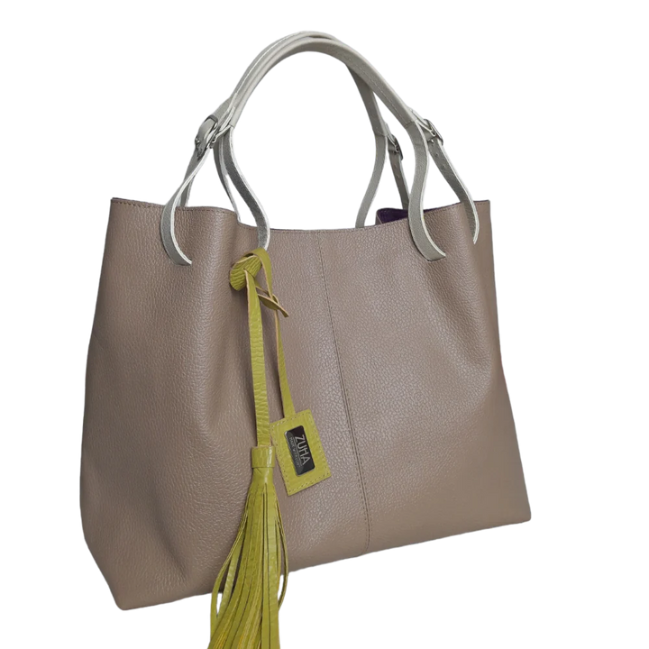 Adelle Taupe Women's Leather Handbag