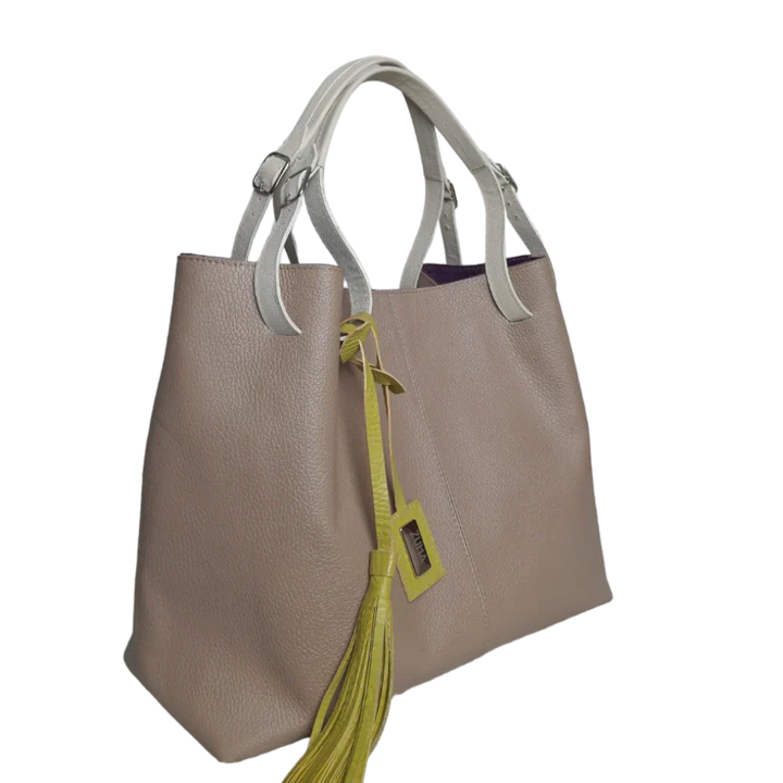 Adelle Taupe Women's Leather Handbag