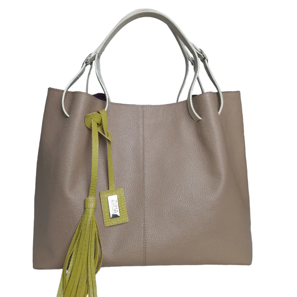 Adelle Taupe Women's Leather Handbag