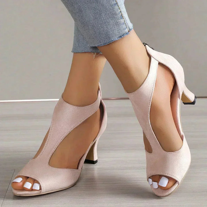 Moira – Zippered High Heeled Sandals