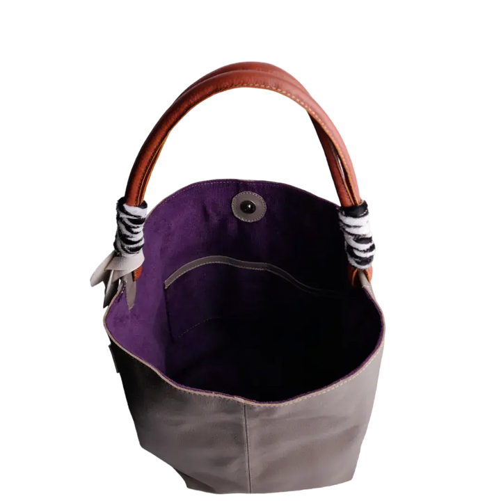 Leah Taupe Women's Leather Bag