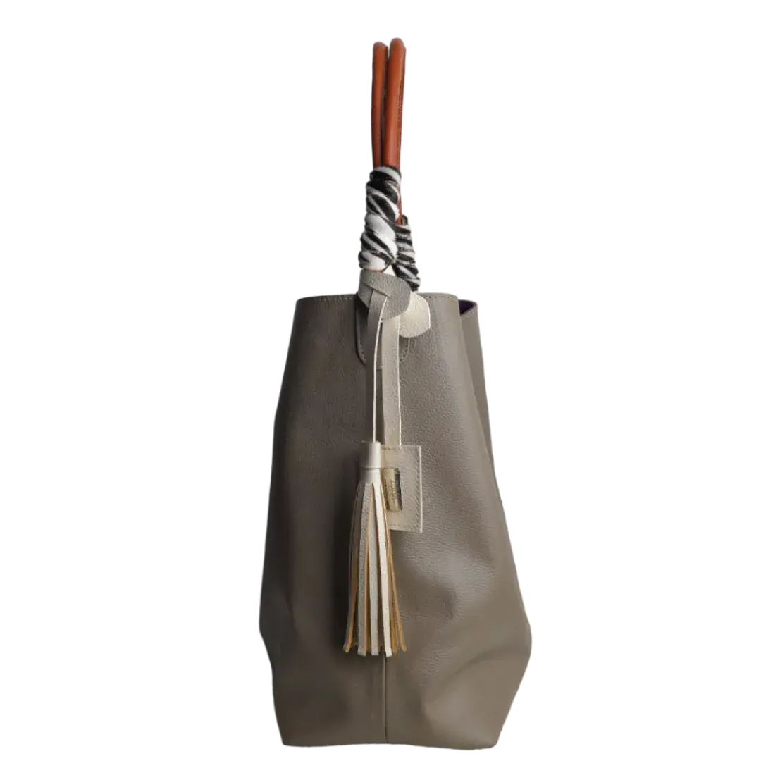 Leah Taupe Women's Leather Bag