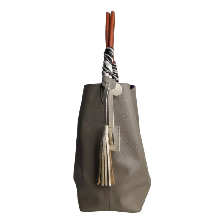 Leah Taupe Women's Leather Bag