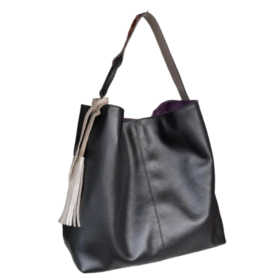 Nora Women's Handbag Made of Black Leather