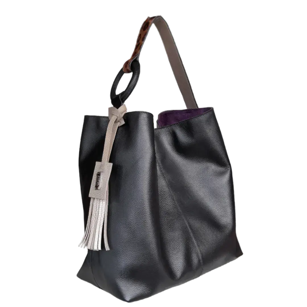 Nora Women's Handbag Made of Black Leather