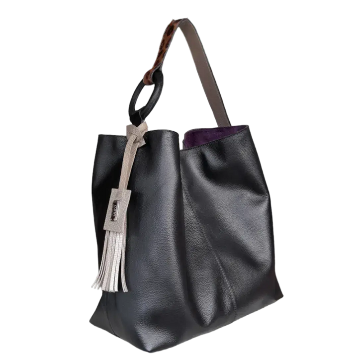 Nora Women's Handbag Made of Black Leather