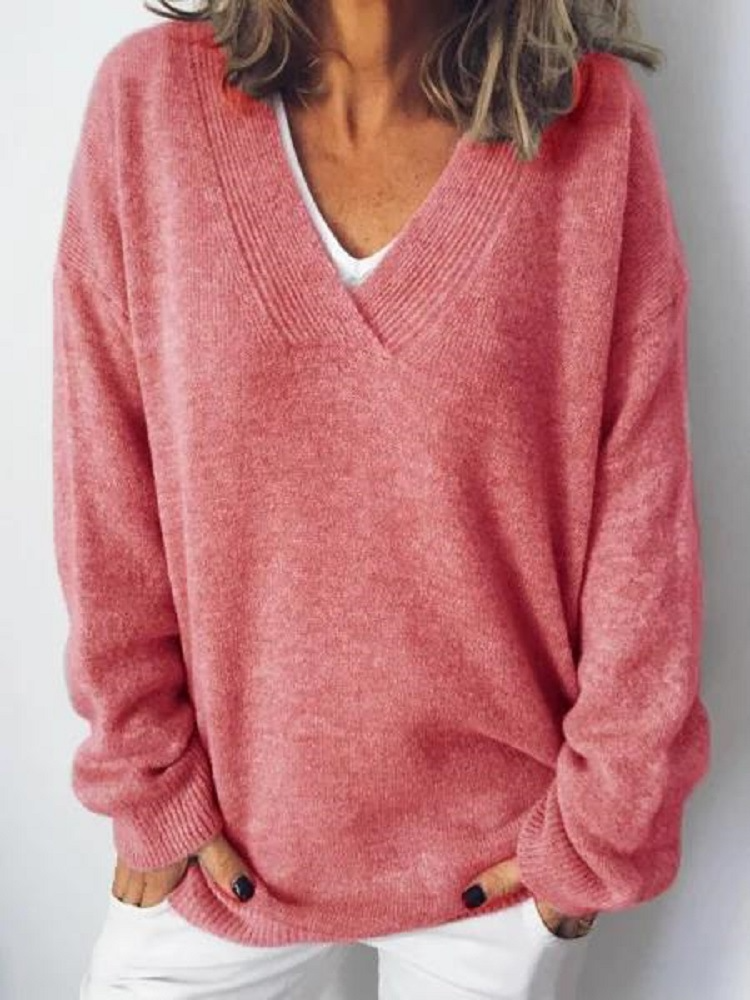 Monika - V-Neck Cashmere Pullover (Copy)