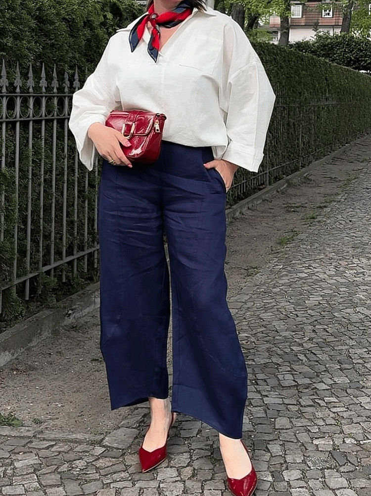 Women's Classic Solid Linen Short Shorts