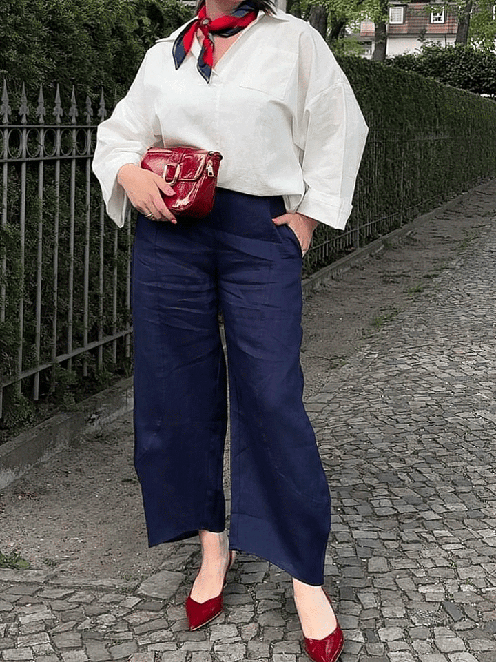 Women's Classic Solid Linen Short Shorts