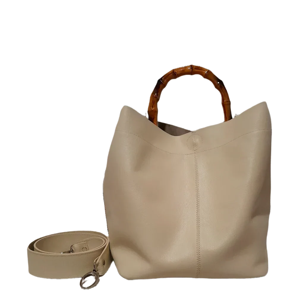 Claire Jaguar Women's Leather Bag Made of High-Quality Leather with Talcum