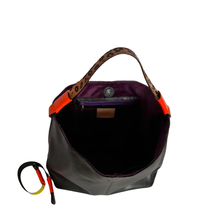 Addison Women's Handbag in Black Leather
