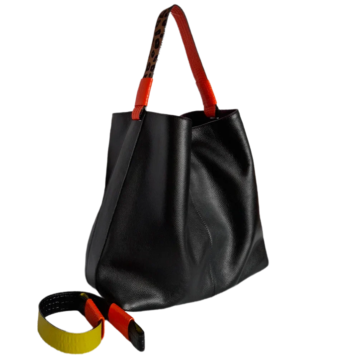 Addison Women's Handbag in Black Leather