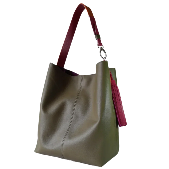 Serenity Olive Green Women's Leather Handbag