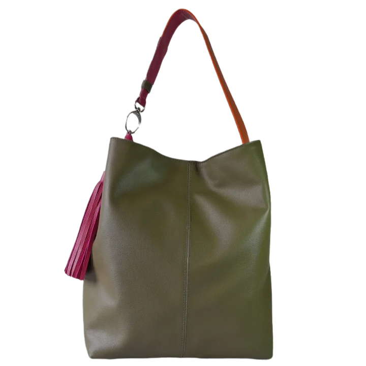 Serenity Olive Green Women's Leather Handbag