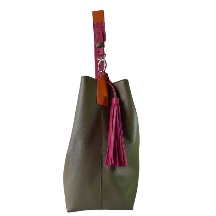 Serenity Olive Green Women's Leather Handbag