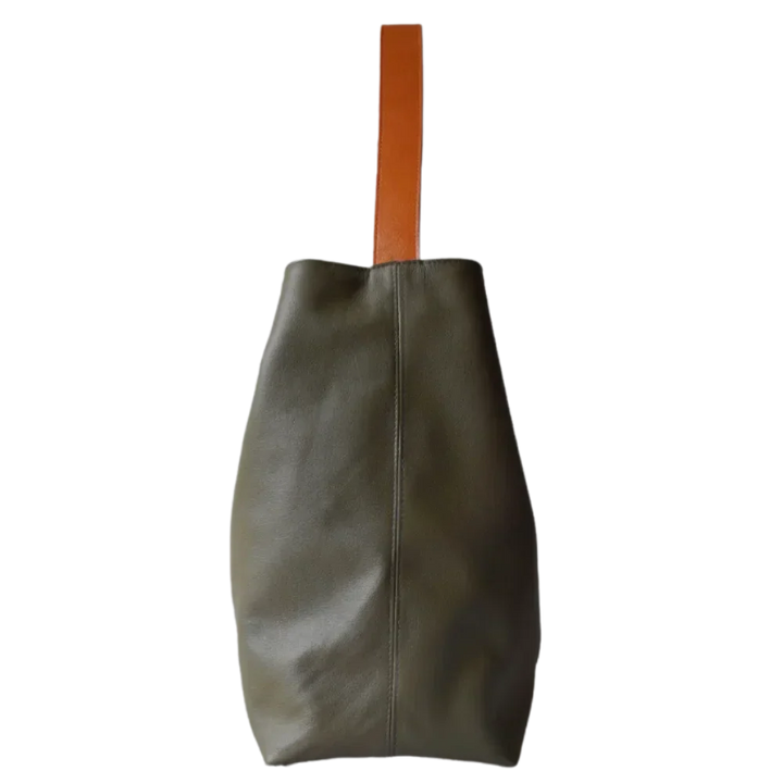 Serenity Olive Green Women's Leather Handbag