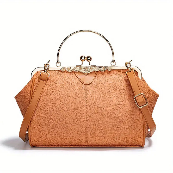 Retro-Style Geometric Shoulder Bag by Liv