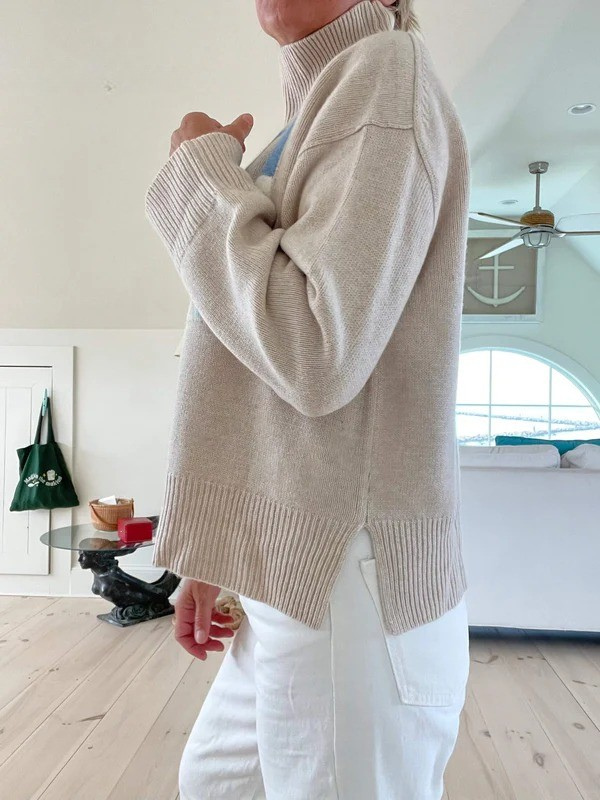 Retro Style Cashmere Ski Sweater