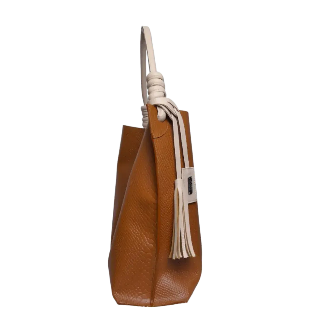 Fernanda Anaconda Honey Women's Leather Bag