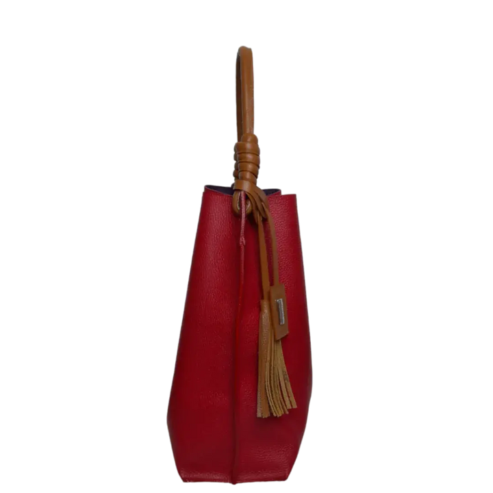 Fernanda Red Leather Handbag for Women