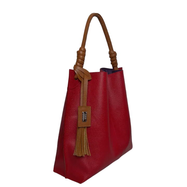 Fernanda Red Leather Handbag for Women