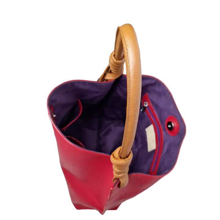 Fernanda Red Leather Handbag for Women