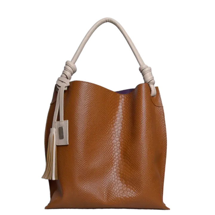 Fernanda Anaconda Honey Women's Leather Bag