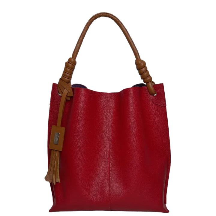 Fernanda Red Leather Handbag for Women