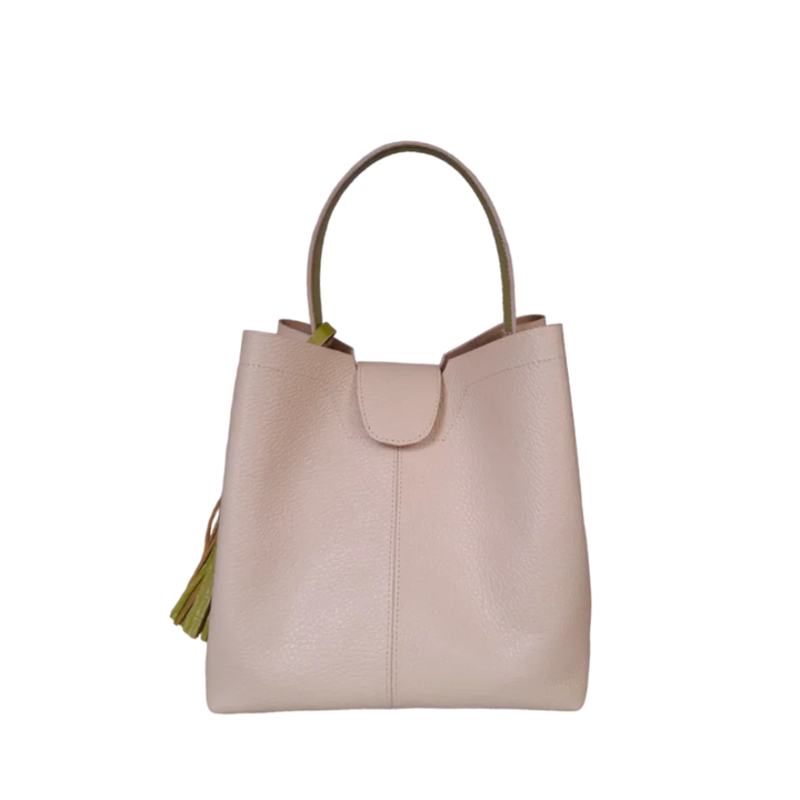Lucia Nude Small Leather Bag for Women