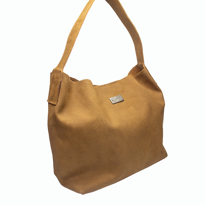 Dominique Café Suede Wallet