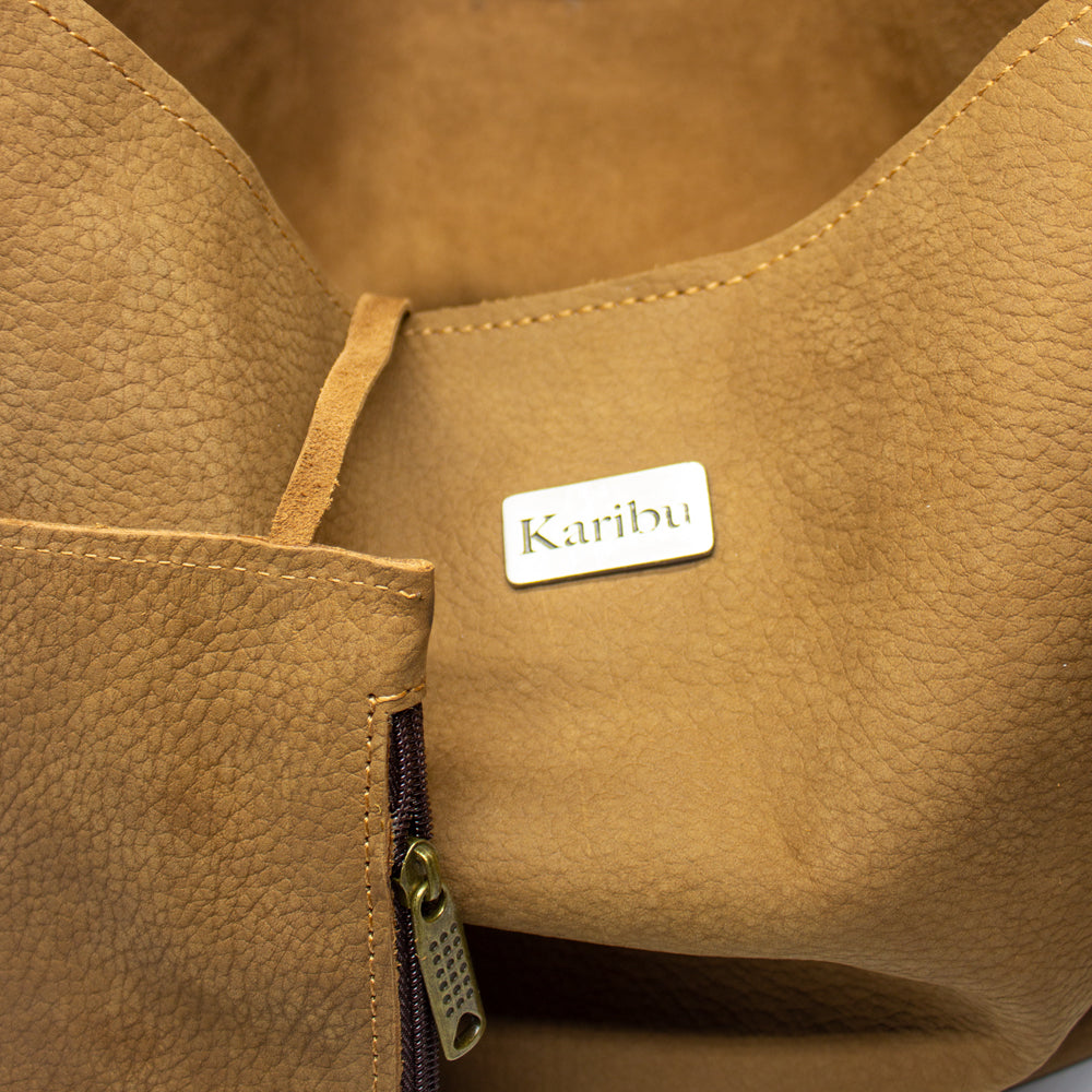 Dominique Café Suede Wallet