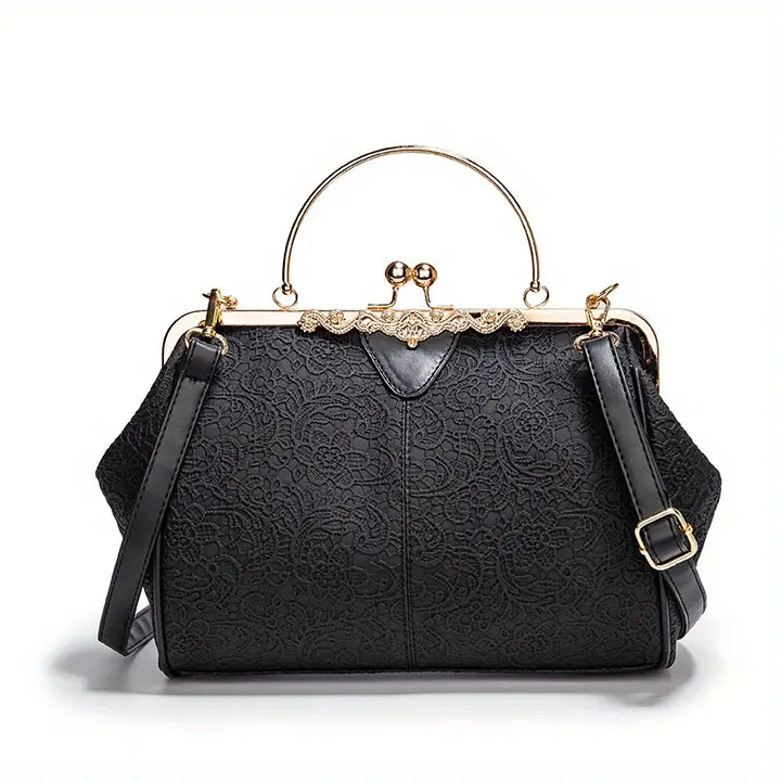 Retro-Style Geometric Shoulder Bag by Liv