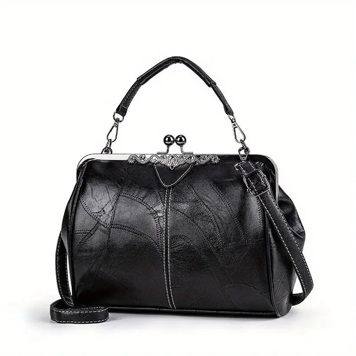 Retro-Style Geometric Shoulder Bag by Liv
