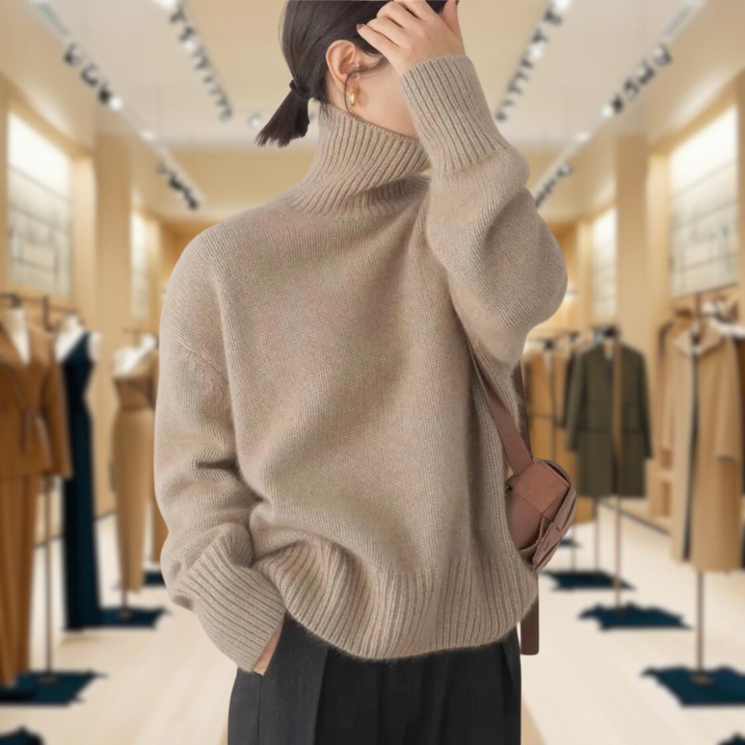 Mirrin - Wool Turtleneck Sweater