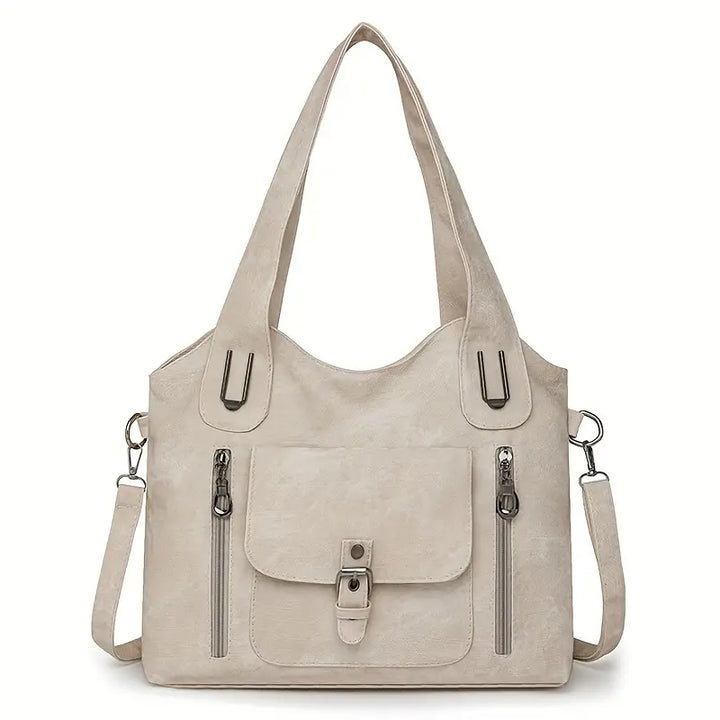 Spacious Retro Shoulder Bag by Emilia