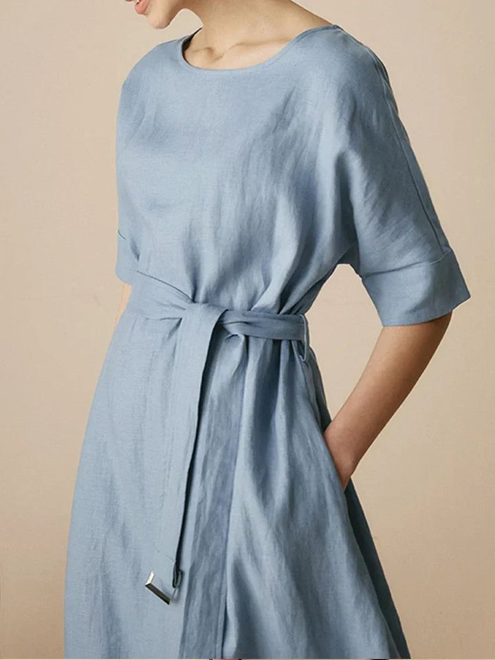Linen A-Line Dress for Women