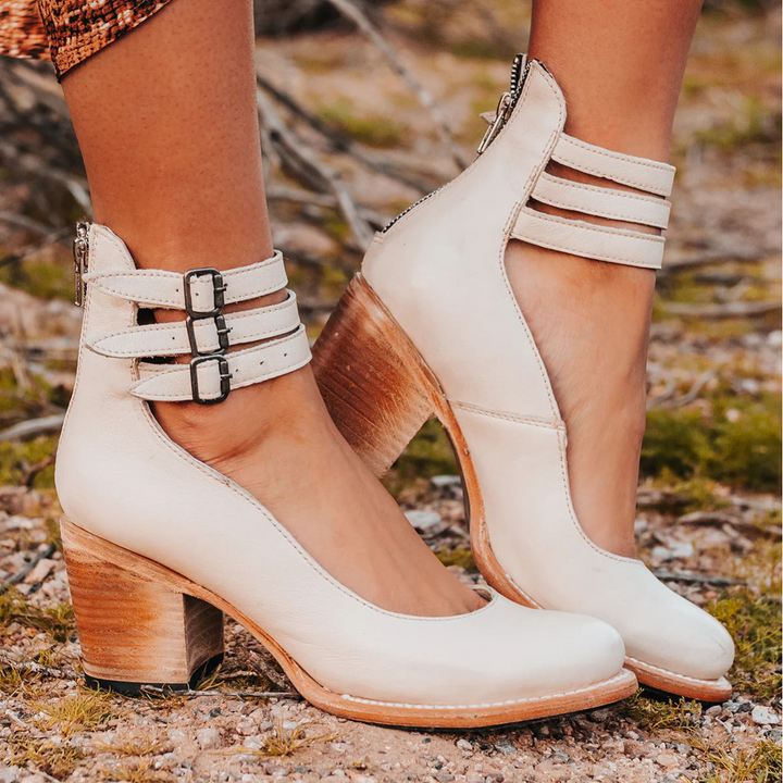 Ginevra™ | Multi-Strap Heels with Chunky Heel