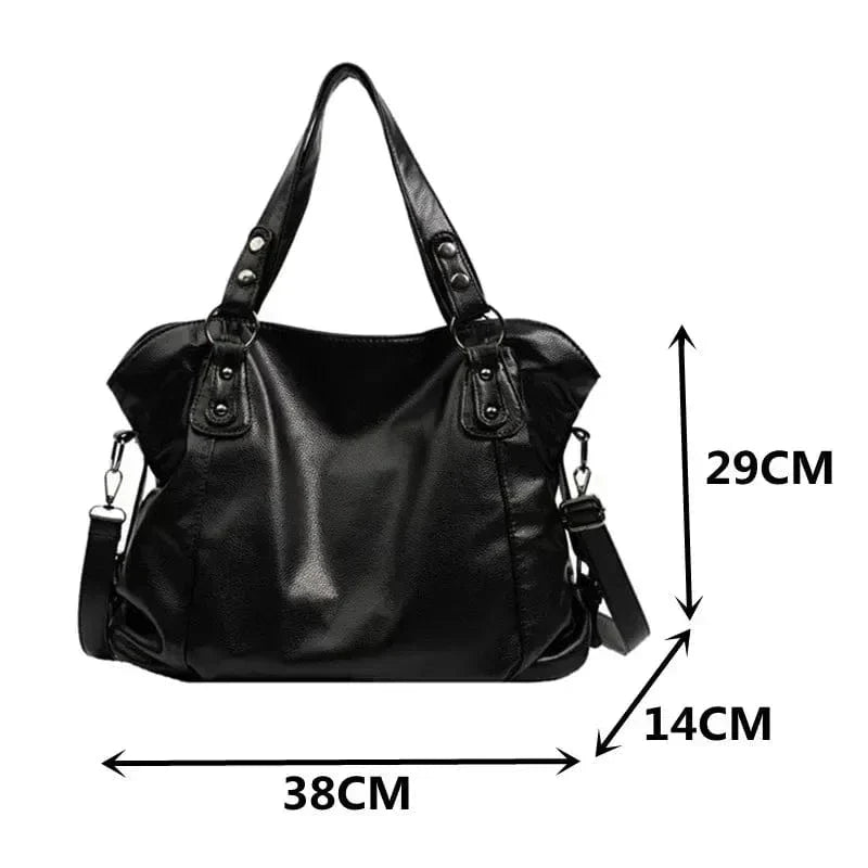 Elegant and multifunctional leather shoulder bag