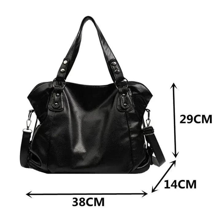 Elegant and multifunctional leather shoulder bag