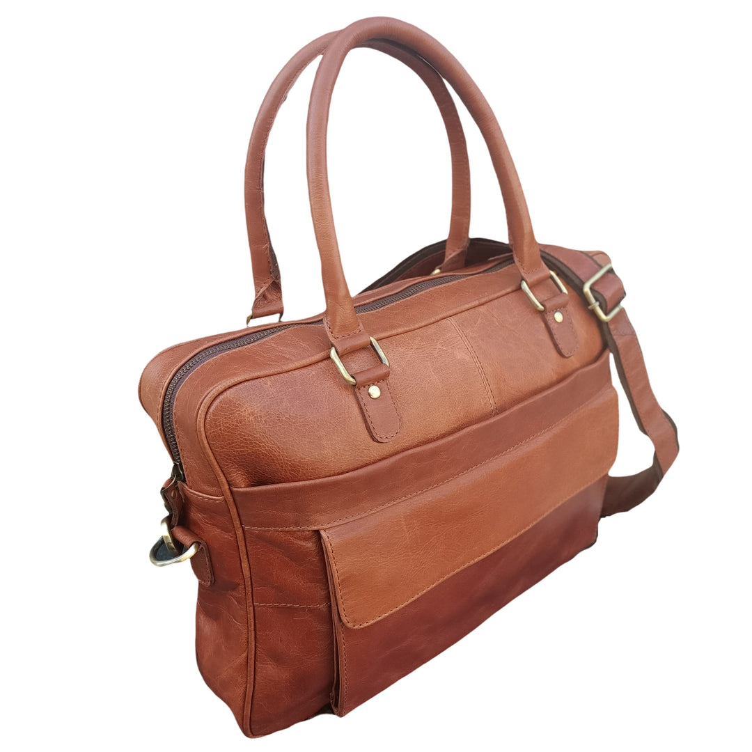 Brown Leather Laptop Bag